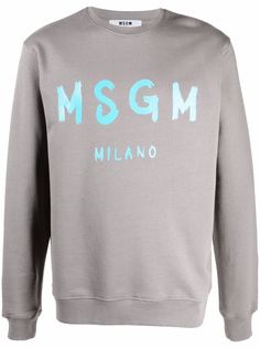 MSGM logo print sweatshirt