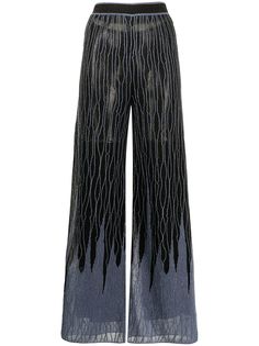 M Missoni расклешенные брюки Flame из джерси
