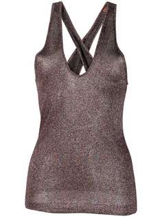 Missoni metallic-thread halterneck top