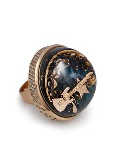 Dreamboule кольцо Rock N Roll из розового золота с бриллиантами