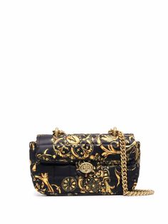 Versace Jeans Couture стеганая сумка через плечо с узором Baroque