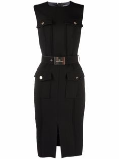 Elisabetta Franchi платье миди с поясом