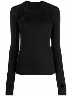 Helmut Lang укороченный кардиган с длинными рукавами