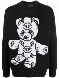 Philipp Plein джемпер с вышивкой Teddy Bear