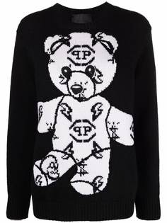 Philipp Plein джемпер Teddy Bear вязки интарсия