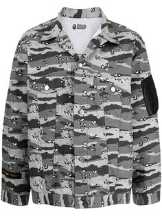 A BATHING APE® куртка-рубашка с камуфляжным принтом
