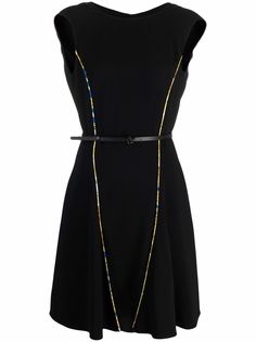 Versace платье-трапеция с отделкой Barroco