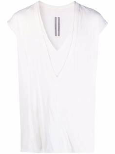 Rick Owens топ с глубоким V-образным вырезом и рукавами кап