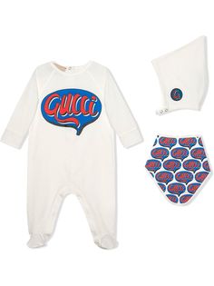 Gucci Kids подарочный комплект для новорожденного с принтом Comics