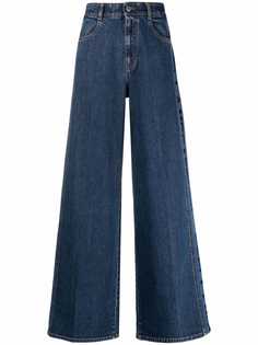 Stella McCartney широкие джинсы с логотипом