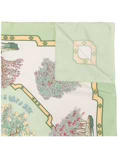 Hermès платок Bonsai 1990-х годов