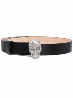 Philipp Plein ремень Iconic Plein с декором Skull
