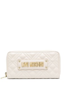Love Moschino стеганый кошелек с круговой молнией