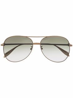 Alexander McQueen Eyewear солнцезащитные очки-авиаторы с эффектом градиента