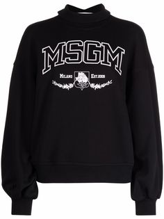 MSGM толстовка с высоким воротником