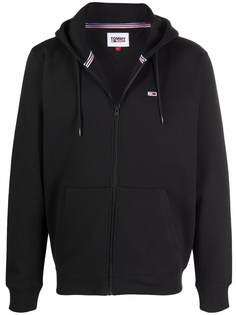 Tommy Jeans худи с нашивкой и отделкой в рубчик
