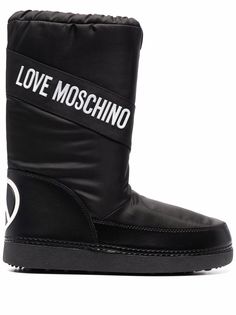 Love Moschino дутые сапоги Peace & Love