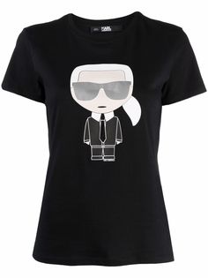 Karl Lagerfeld футболка с принтом Karl
