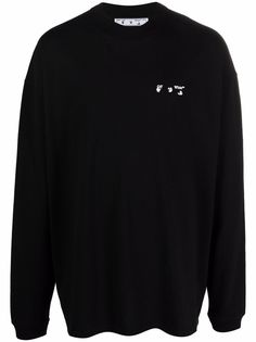 Off-White толстовка оверсайз с логотипом