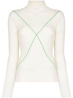 Bottega Veneta джемпер с декоративной строчкой