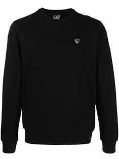 Ea7 Emporio Armani толстовка с нашивкой-логотипом