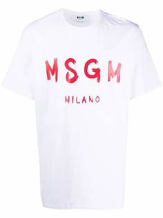 MSGM футболка с логотипом