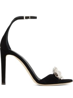 Giuseppe Zanotti босоножки Phoebe Nuit с кристаллами