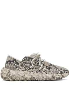Giuseppe Zanotti кроссовки Urchin со змеиным принтом
