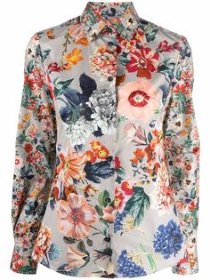 ETRO рубашка с цветочным принтом