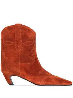 Khaite Dallas sue cowboy ankle boots