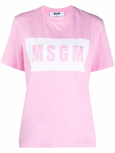 MSGM футболка с логотипом