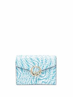 Fendi monogram-pattern snap-fastening purse