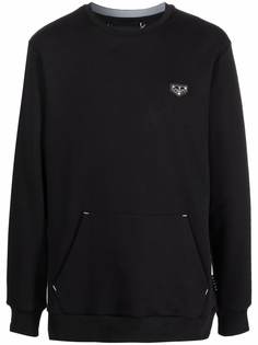 Philipp Plein logo-plaque crew neck sweatshirt