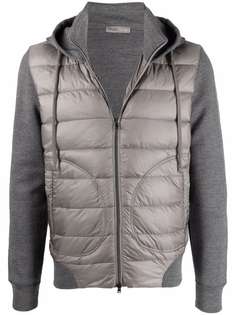 Herno zipped hooded jacket