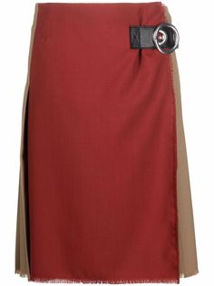 Marni pleated-rear skirt