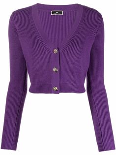 Elisabetta Franchi button-up knitted cardigan