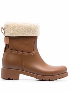 See by Chloé shearling-trim chunky boots