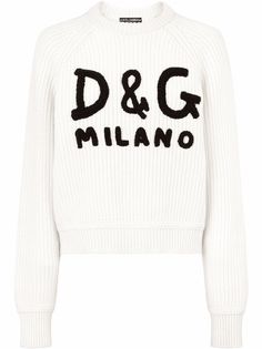 Dolce & Gabbana кашемировый джемпер с логотипом