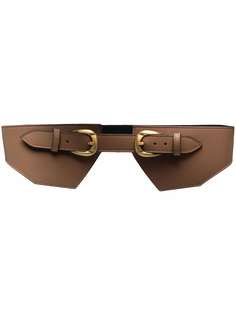 Federica Tosi double-buckled leather belt