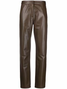 Federica Tosi straight-leg leather trousers