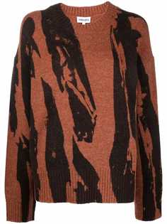 Kenzo abstract-print knitted jumper