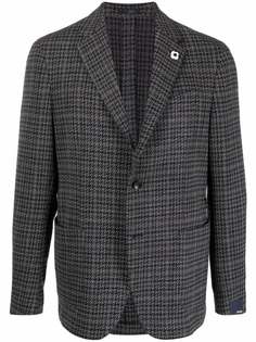 Lardini houndstooth single-breasted blazer