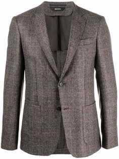 Z Zegna check print blazer