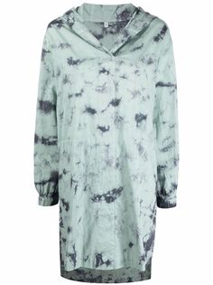 MCQ tie-dye print hooded dress