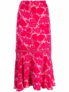 Chanel Pre-Owned юбка миди 2010-х годов с цветочным узором