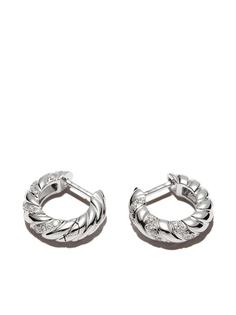 Yvonne Léon 18kt white gold huggie earrings