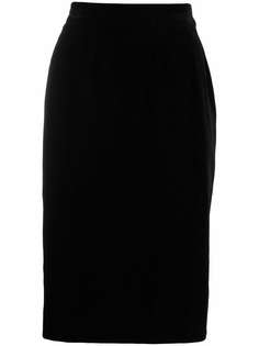 Yves Saint Laurent Pre-Owned бархатная юбка-карандаш 2000-х годов