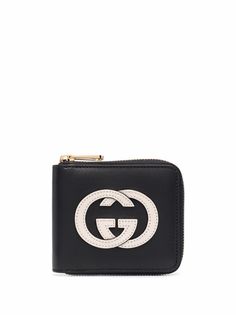 Gucci кошелек с логотипом Interlocking G и круговой молнией