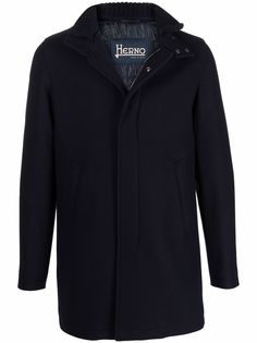 Herno funnel neck zip-up coat