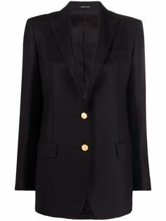Tagliatore peak lapel blazer